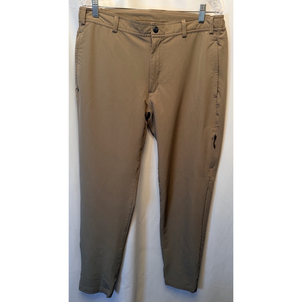 Mack Weldon Men's Size Large Radius Flex Jogger Pants Tan Khaki Stretch Athletic